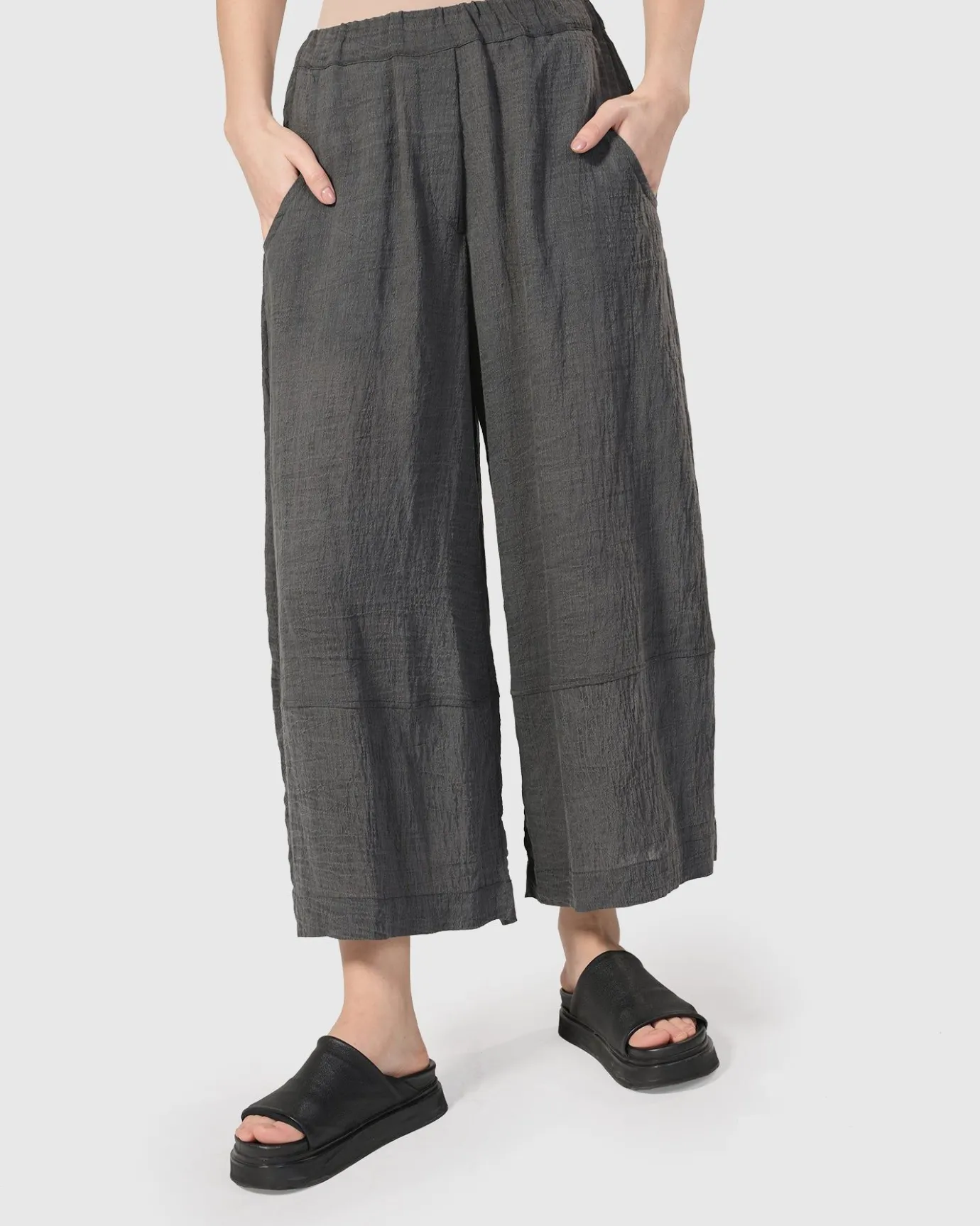 Women Alembika Pants & Skirts<Dana Palazzo Pants, Dove Grey