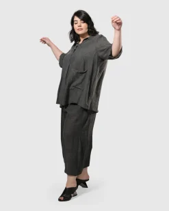 Women Alembika Pants & Skirts<Dana Palazzo Pants, Dove Grey