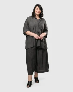 Women Alembika Plus<Dana Palazzo Pants, Dove Grey