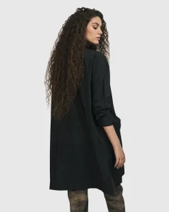 Women Alembika Tops & Tunics<Danica Shirt Jacket, Black