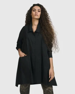 Women Alembika Tops & Tunics<Danica Shirt Jacket, Black