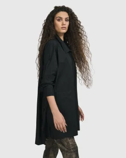 Women Alembika Tops & Tunics<Danica Shirt Jacket, Black