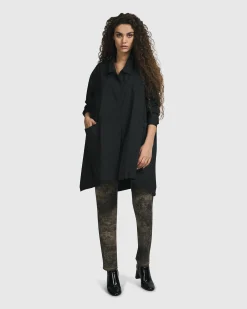 Women Alembika Plus<Danica Shirt Jacket, Black