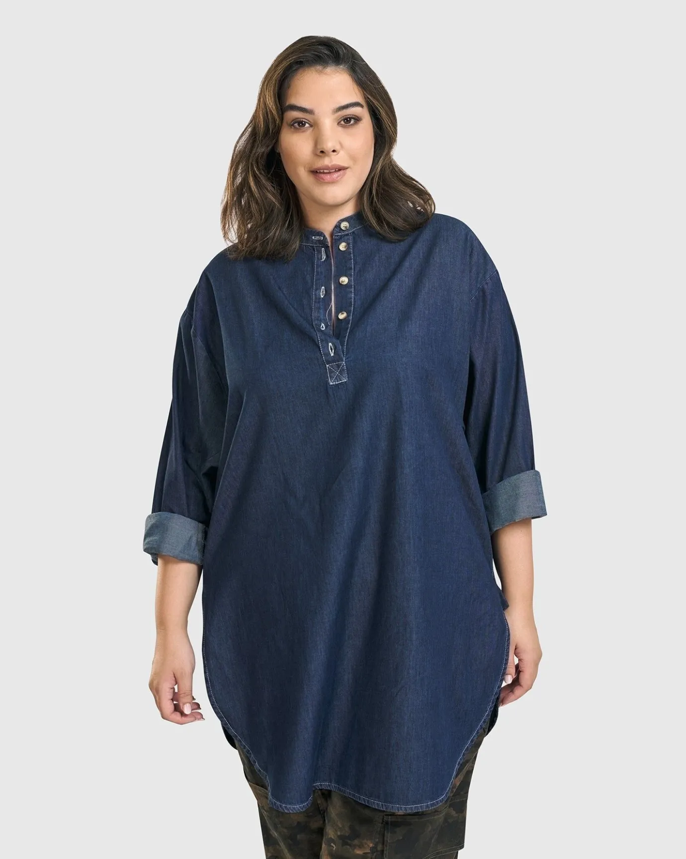 Women Alembika Tops & Tunics<Daniella Tunic Top, Denim