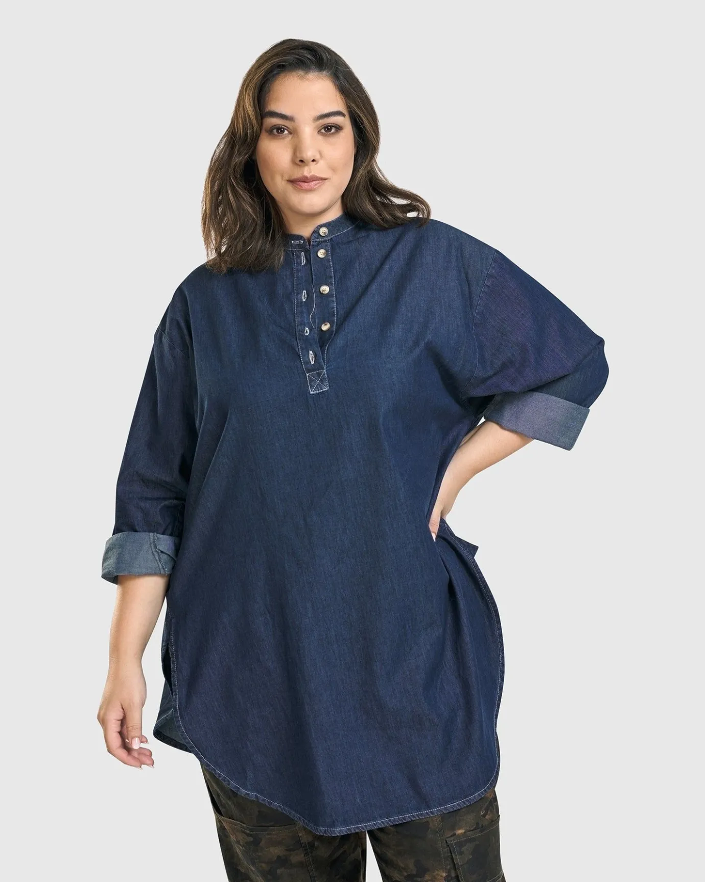 Women Alembika Tops & Tunics<Daniella Tunic Top, Denim