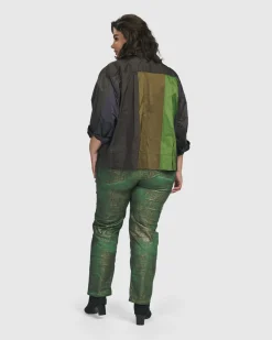 Women Alembika Tops & Tunics<Deluxe Boxy Shirt, Forest