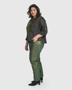 Women Alembika Tops & Tunics<Deluxe Boxy Shirt, Forest