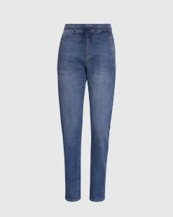 Women Alembika Pants & Skirts<Denim Iconic Stretch Jeans, Blue