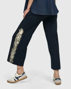Women Alembika Plus<Denver Cropped Pants, Navy