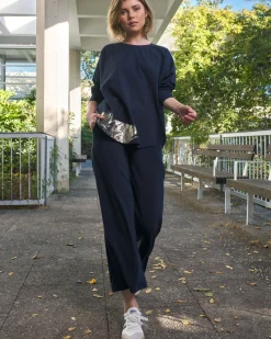 Women Alembika Plus<Denver Cropped Pants, Navy