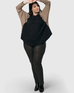 Women Alembika Pants & Skirts<Diamond Iconic Stretch Jeans, Mahogany