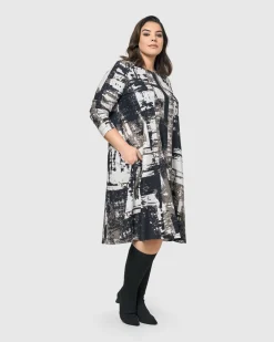 Women Alembika Plus<Digi A-Line Dress, Marble