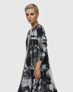 Women Alembika Plus<Digi A-Line Dress, Marble