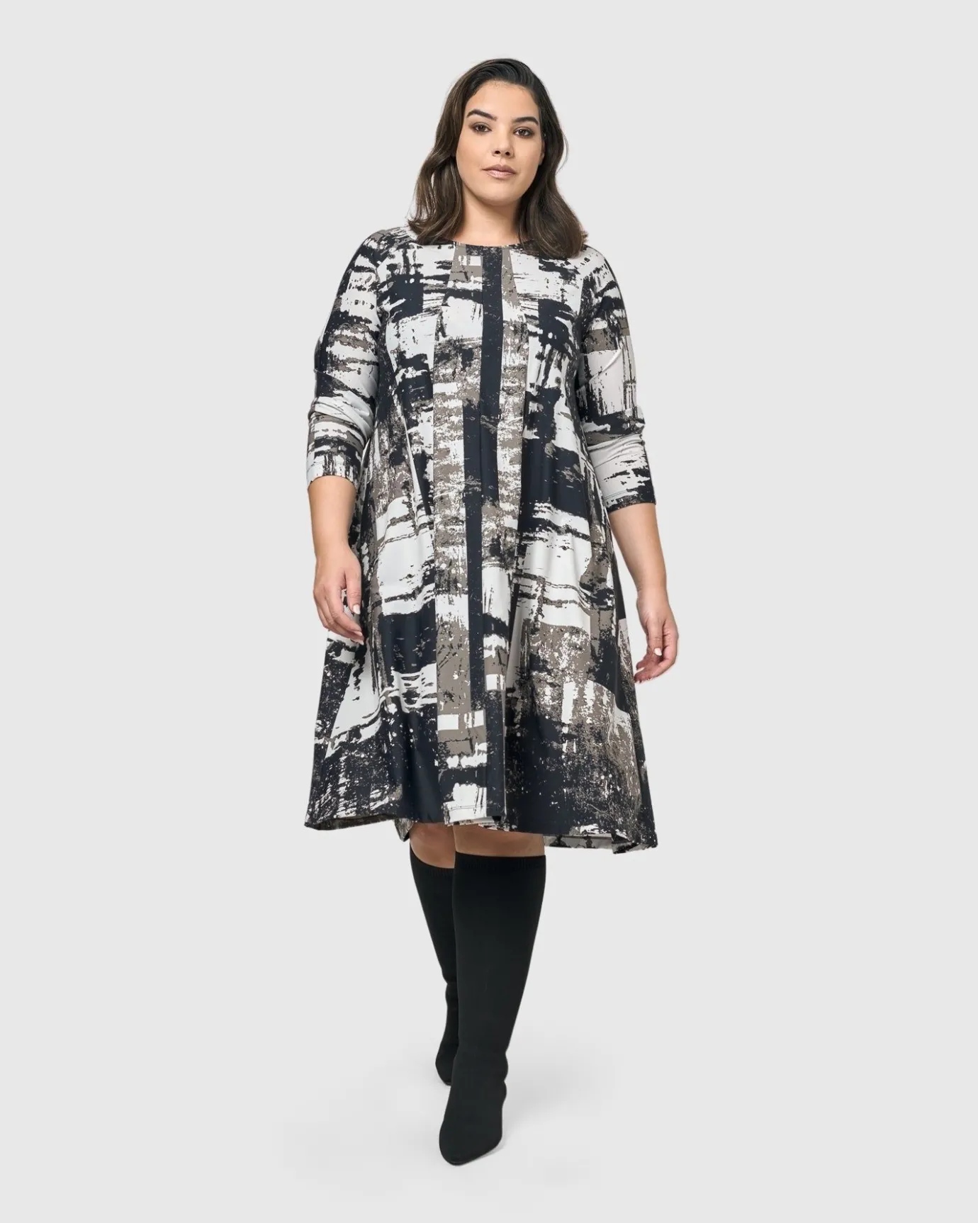 Women Alembika Dresses<Digi A-Line Dress, Marble