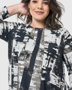 Women Alembika Dresses<Digi A-Line Dress, Marble