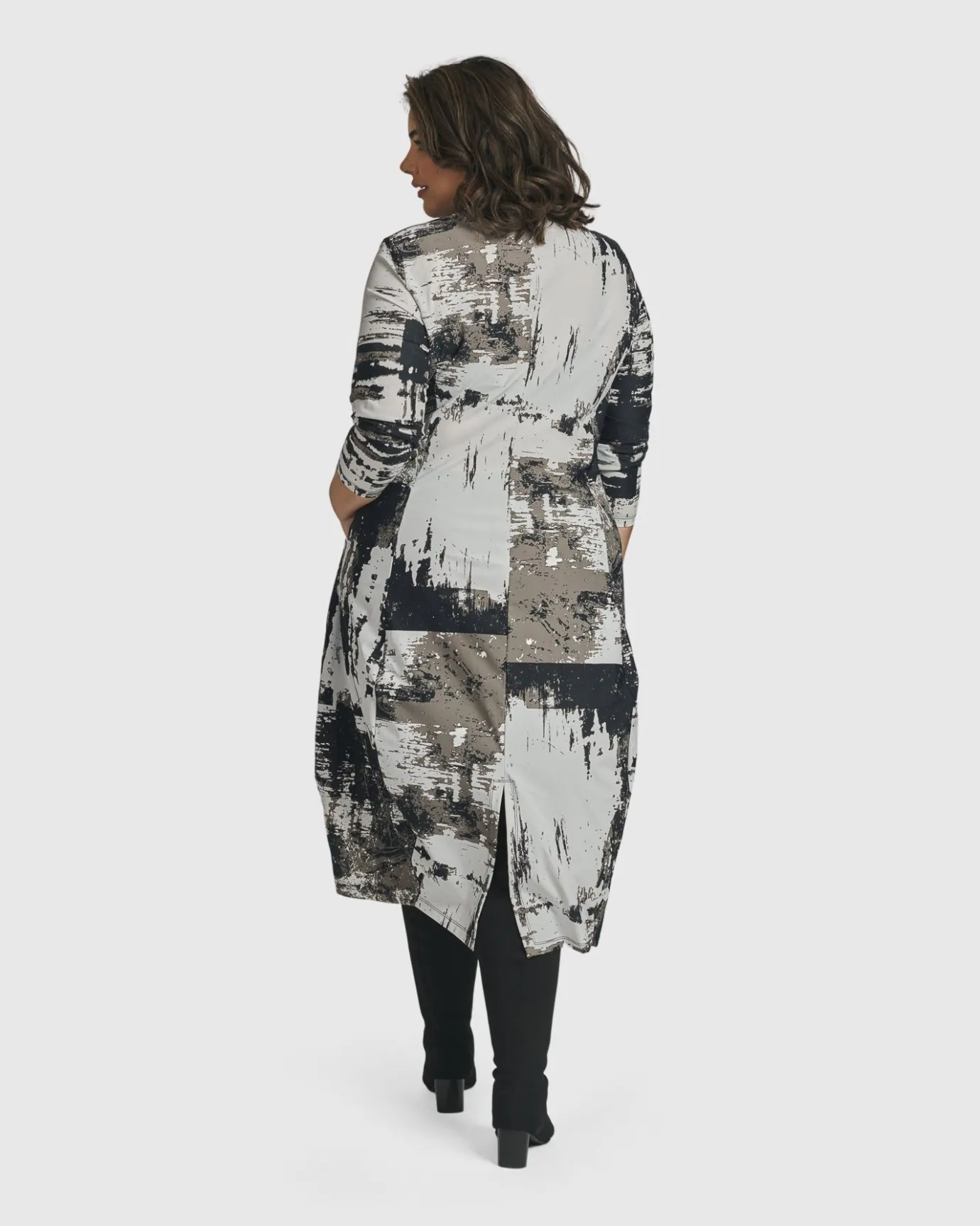 Women Alembika Dresses<Digi Cocoon Dress, Marble