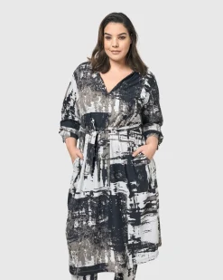Women Alembika Dresses<Digi Midi Dress, Marble