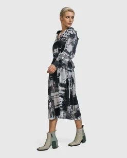 Women Alembika Plus<Digi Midi Dress, Marble