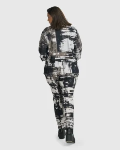 Women Alembika Pants & Skirts<Digi Slim Pants, Marble