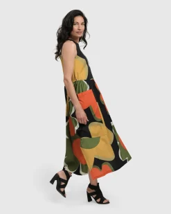 Women Alembika Dresses<Dina Sleeveless Maxi Dress, Floral
