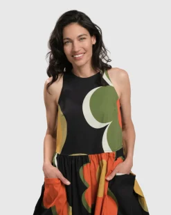 Women Alembika Dresses<Dina Sleeveless Maxi Dress, Floral