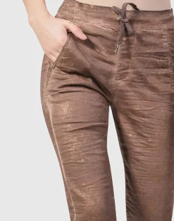 Women Alembika Plus<Distressed Iconic Stretch Jeans, Brown Wash