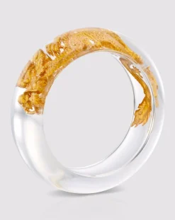 Women Alembika Accessories<Dragon Inlay Bangle Bracelet, Gold