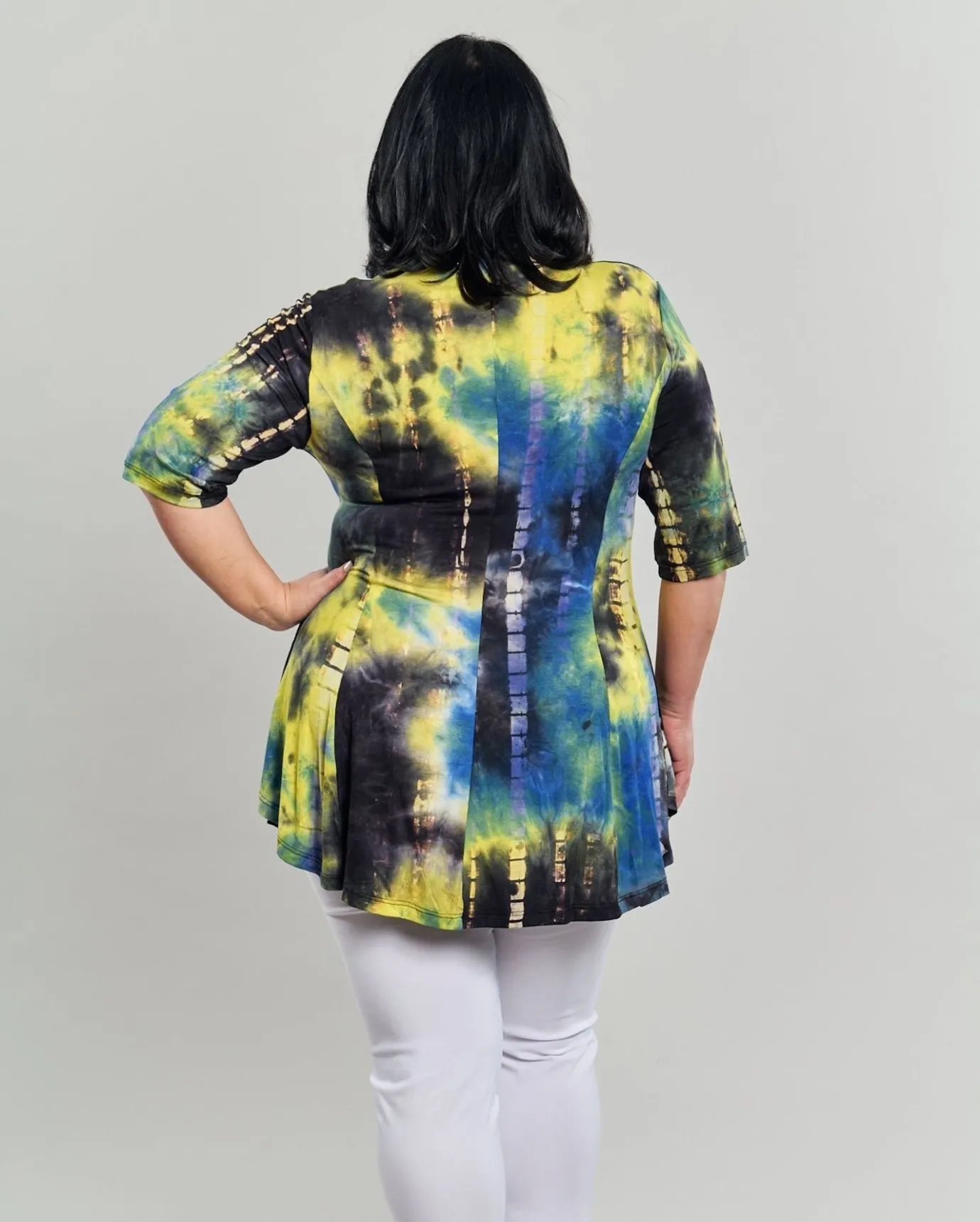 Women Alembika Plus<Dreamy V-Neck Top, Tie Dye