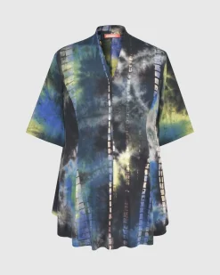 Women Alembika Plus<Dreamy V-Neck Top, Tie Dye