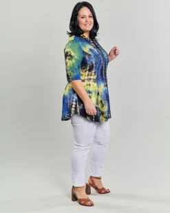 Women Alembika Tops & Tunics<Dreamy V-Neck Top, Tie Dye