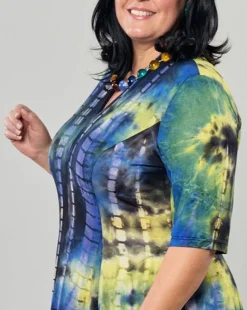Women Alembika Tops & Tunics<Dreamy V-Neck Top, Tie Dye