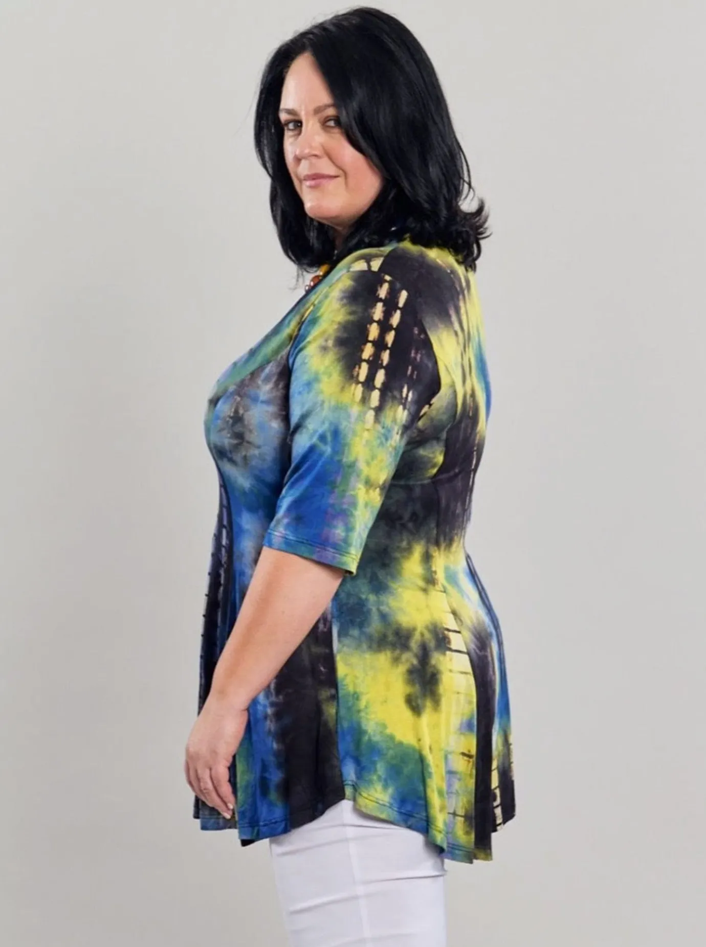 Women Alembika Tops & Tunics<Dreamy V-Neck Top, Tie Dye
