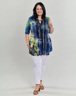 Women Alembika Tops & Tunics<Dreamy V-Neck Top, Tie Dye