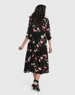 Women Alembika Dresses<Drinks-On-Me Maxi Shirt Dress, Floral