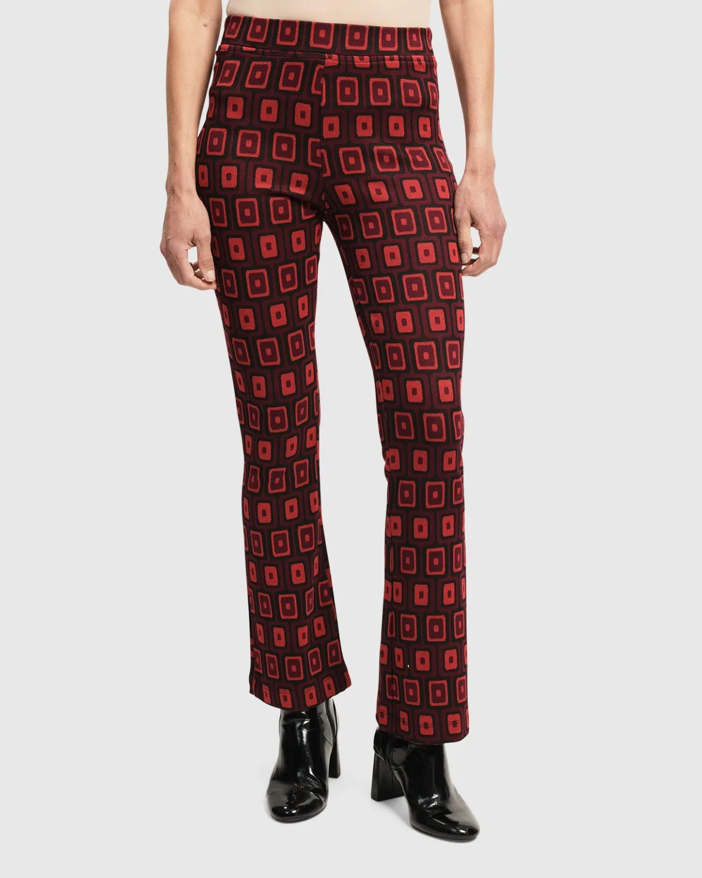 Women Alembika Plus<Dynamite Days Bell Bottom Pants, Red