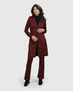 Women Alembika Plus<Dynamite Days Bell Bottom Pants, Red