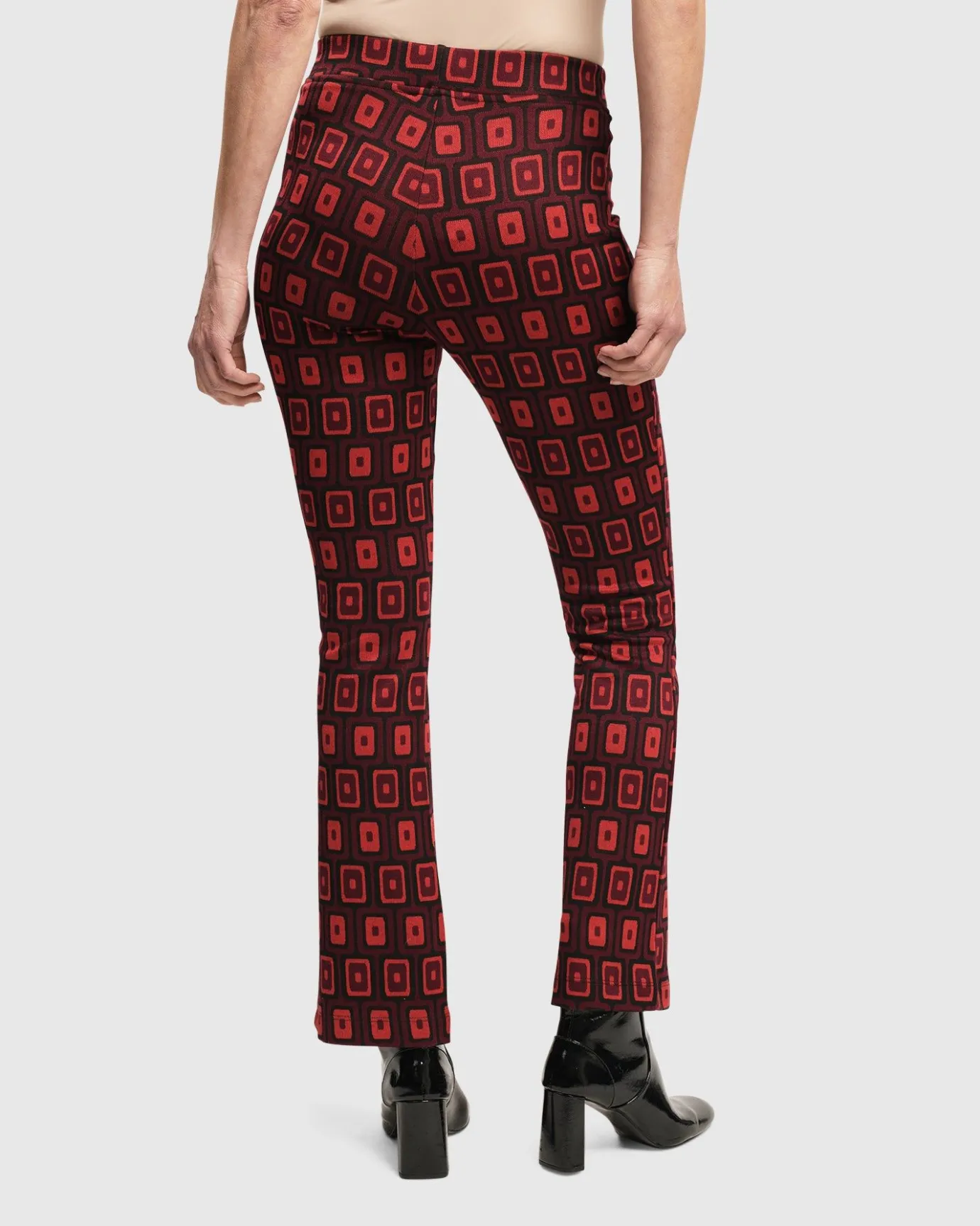 Women Alembika Plus<Dynamite Days Bell Bottom Pants, Red