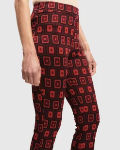 Women Alembika Plus<Dynamite Days Bell Bottom Pants, Red