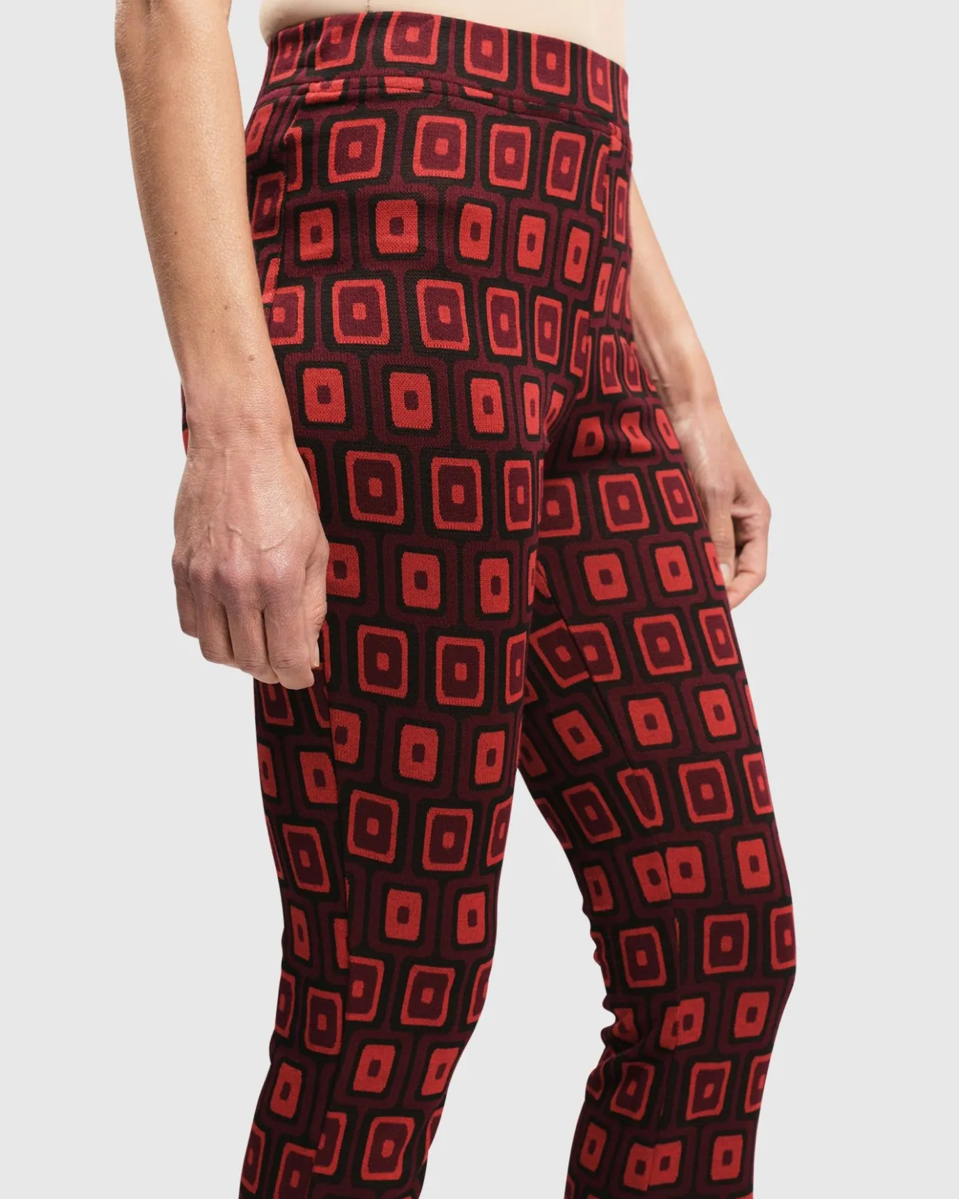 Women Alembika Plus<Dynamite Days Bell Bottom Pants, Red