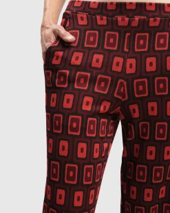 Women Alembika Pants & Skirts<Dynamite Days Bell Bottom Pants, Red