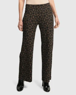 Women Alembika Pants & Skirts<Dynamite Days Straight Leg Pants, Coffee
