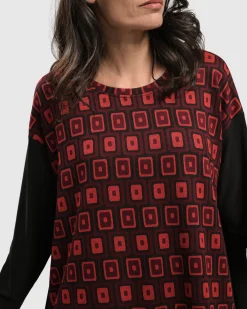Women Alembika Tops & Tunics<Dynamite Days Swing Tunic Top, Red