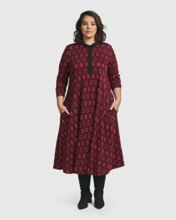 Women Alembika Dresses<Dynamite Shirt Dress, Red