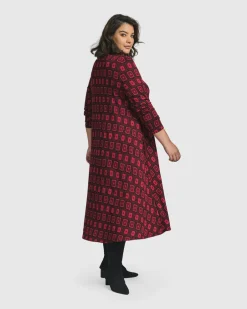 Women Alembika Dresses<Dynamite Shirt Dress, Red