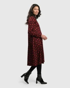 Women Alembika Dresses<Dynamite Shirt Dress, Red