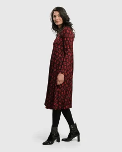 Women Alembika Dresses<Dynamite Shirt Dress, Red