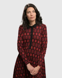 Women Alembika Plus<Dynamite Shirt Dress, Red