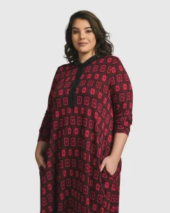 Women Alembika Plus<Dynamite Shirt Dress, Red