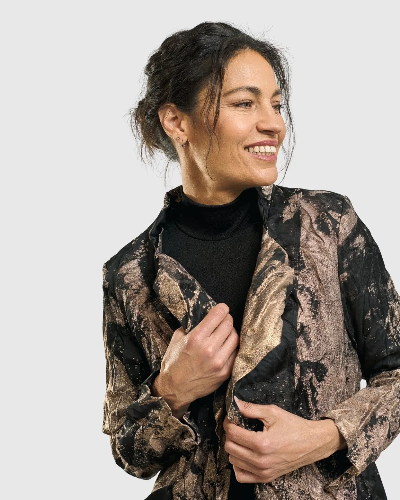 Women Alembika Plus<El Dorado Jacket, Bronze