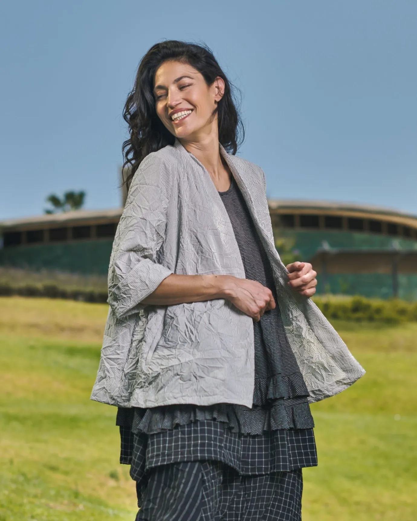 Women Alembika Jackets<Electra Woven Jacket, Stripes